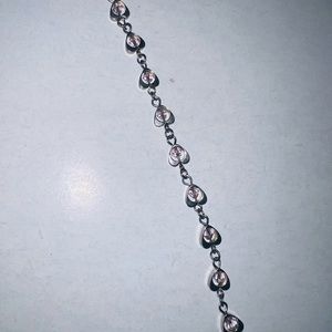 Silver heart bracelet